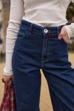 Темно сині джинси 4042 фото 5