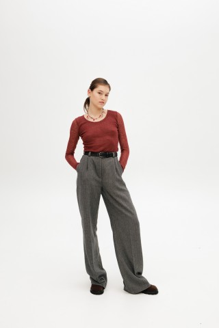 Сірі брюки максі 39293929 купить