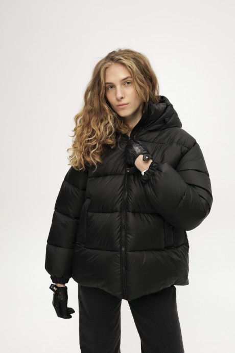 Чорний пуховик 38993899 купить