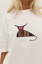 Біла футболка 3847 фото 3