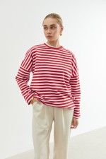 Світшот у червону смужку 3527 фото 1