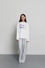 Молочній лонгслів 3739 фото 2