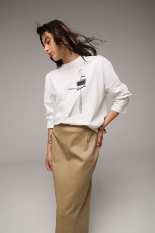 Білий лонгслів 38623862 купить