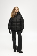 Чорний пуховик 3899 фото 0