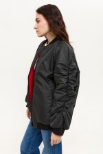 Чорний бомбер 3937 фото 3