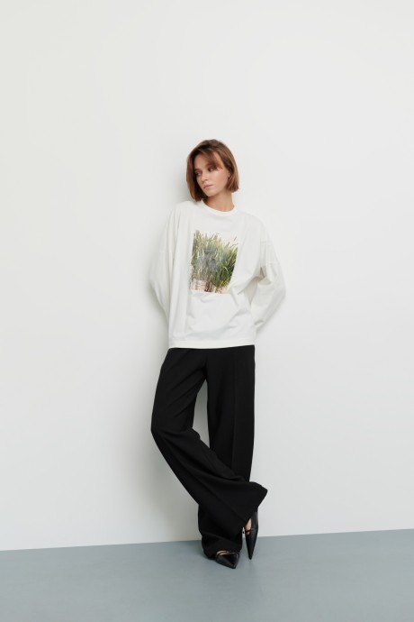 Чорні брюки максі 36743674 купить