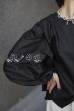 Чорна блуза з вишивкою 3821 фото 9