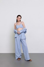 Топ у блакитну смужку 3608 фото 1