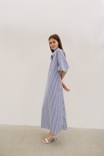 Сукня у синьо - білу смужку 3798 фото 1