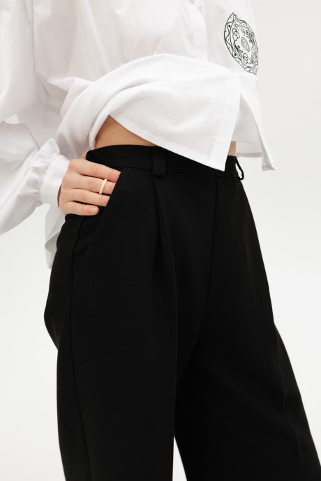 Чорні брюки максі 39013901 купить