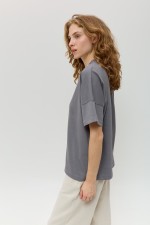 Сіра футболка 4012 фото 2