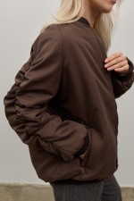 Коричневий бомбер 4070 фото 2