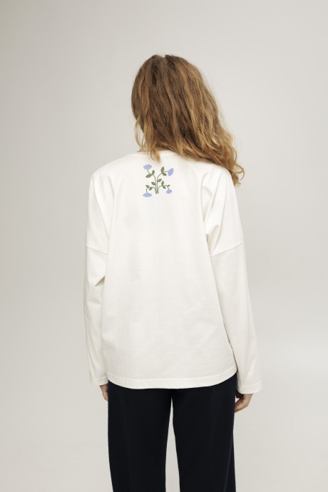 Білий лонгслів 38983898 купить