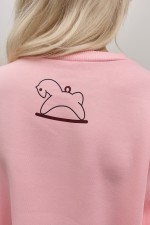 Рожевий світшот 4073 фото 4