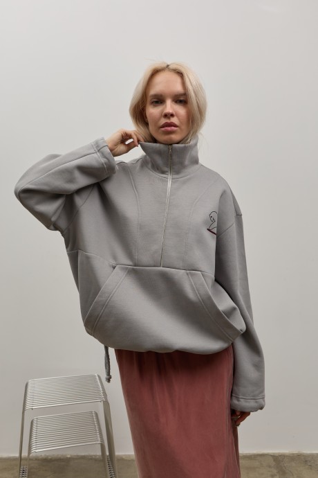 Сірий анорак 40744074 купить