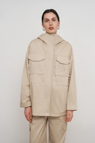 Бежева куртка 36643664 купить