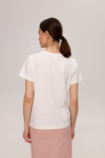 Біла футболка 3956 фото 2