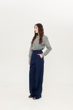 Сині брюкі максі 3955 фото 4