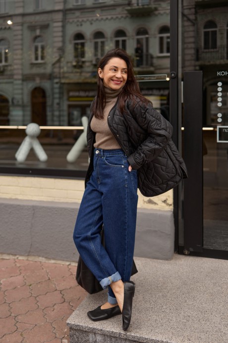 Темно сині джинси мом 40414041 купить