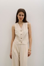 Білий жилет 3789 фото 2