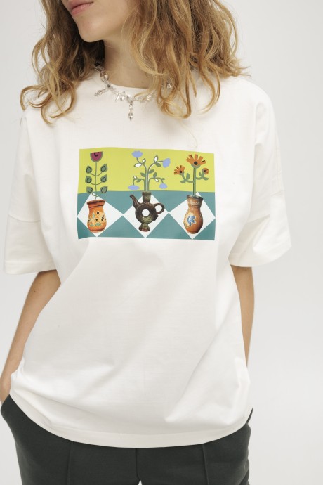 Біла футболка 39003900 купить