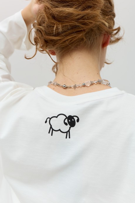 Білий лонгслів 40314031 купить