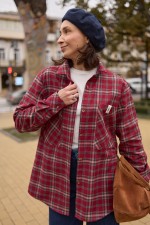 Червона картата сорочка 4053 фото 0