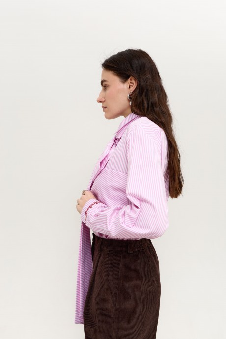 Рожева сорочка у смужку 39513951 купить