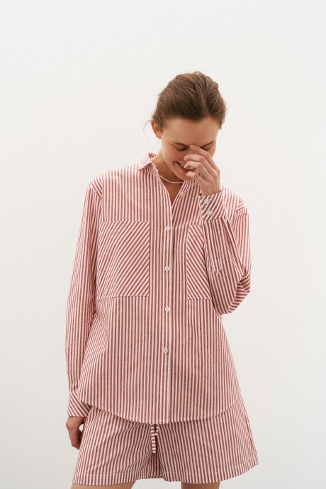 Шорти у червону смужку 36523652 купить