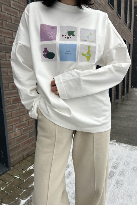 Молочній лонгслів 37393739 купить