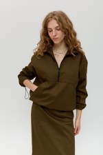 Зелений анорак 4021 фото 9