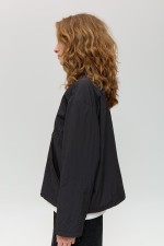 Чорний анорак 4028 фото 2