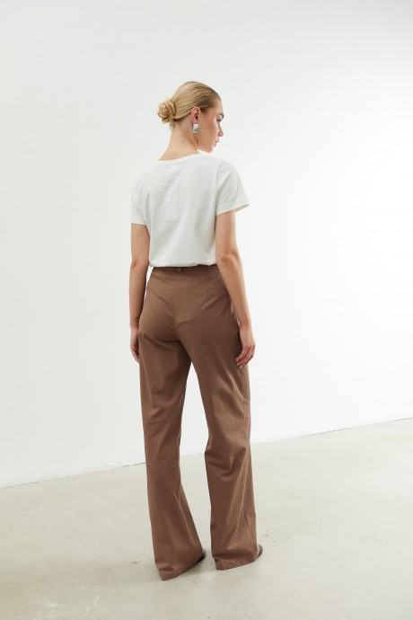 Коричневі брюки максі 37773777 купить