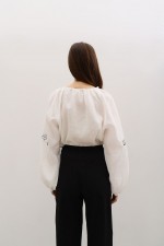 Біла блуза з вишивкою 3775 фото 3