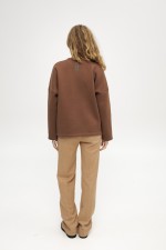 Коричневий світшот 3908 фото 3