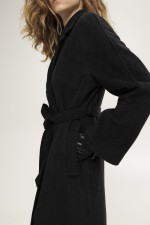 Сіре пальто 3888 фото 4