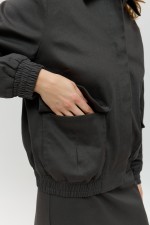 Сірий бомбер 4025 фото 6