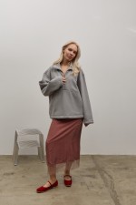 Сірий анорак 4074 фото 1