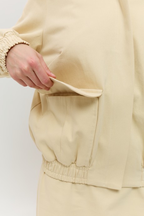 Бежевий бомбер 40344034 купить