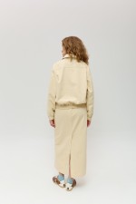 Бежевий бомбер 4034 фото 3