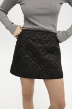 Чорна стьобана спідниця 3913 фото 2