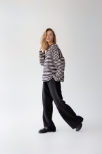 Світшот у чорну смужку 3460 фото 0