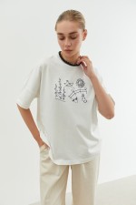 Біла футболка 3802 фото 2