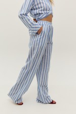 Штані у біло-блакитну смужку 3992 фото 3
