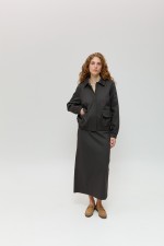 Сірий бомбер 4025 фото 1