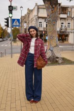 Червона картата сорочка 4053 фото 2