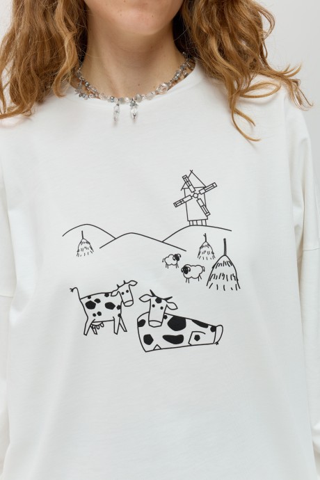 Білий лонгслів 40314031 купить