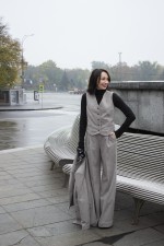 Бежевий жилет 3708 фото 2