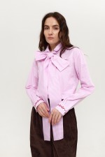 Рожева сорочка у смужку 3951 фото 1