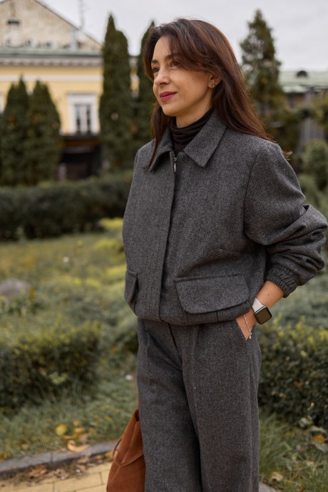 Сірий бомбер 40454045 купить